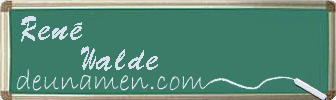 René Walde Visitenkarte